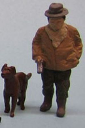 Arttista Miniature Set of 3 Dogs #1183 Quarter Scale O Scale 1:48 