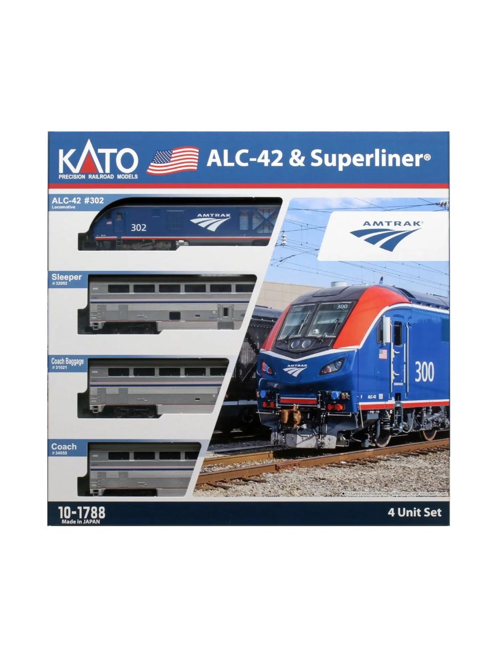Kato N Scale ~ Amtrak ALC-42 Charger ~ DC Version ~ Phase