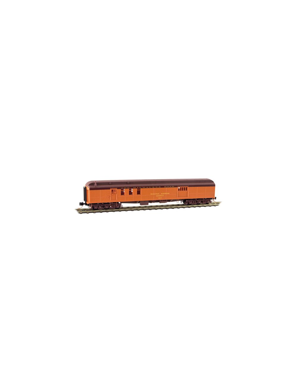 N Scale Micro-trains 14800120 70' Heavyweight Mail Baggage Car Milwaukee Road for sale online 